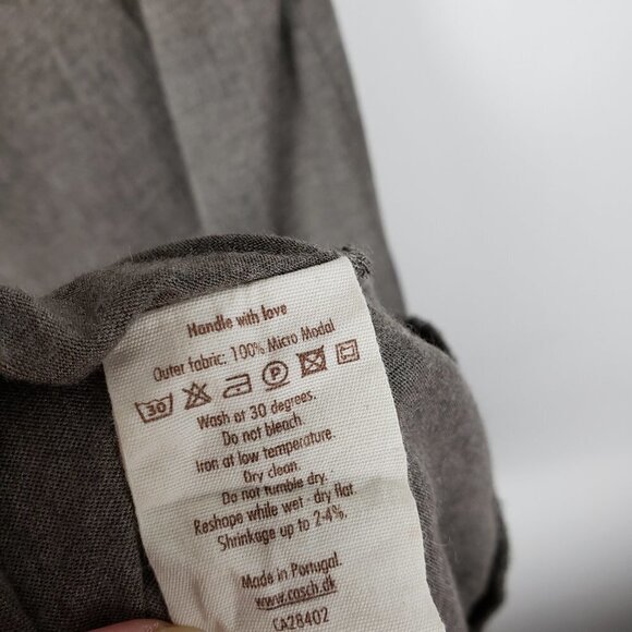 Casch Gro Abrahamsson Dress Neutral Beige Sleeveless Micro Modal Womens Size XL - Picture 5 of 7